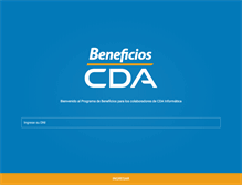 Tablet Screenshot of beneficioscda.com